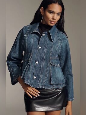 NWOT Anthropologie Pilcro Denim Swing Jacket Size 1X